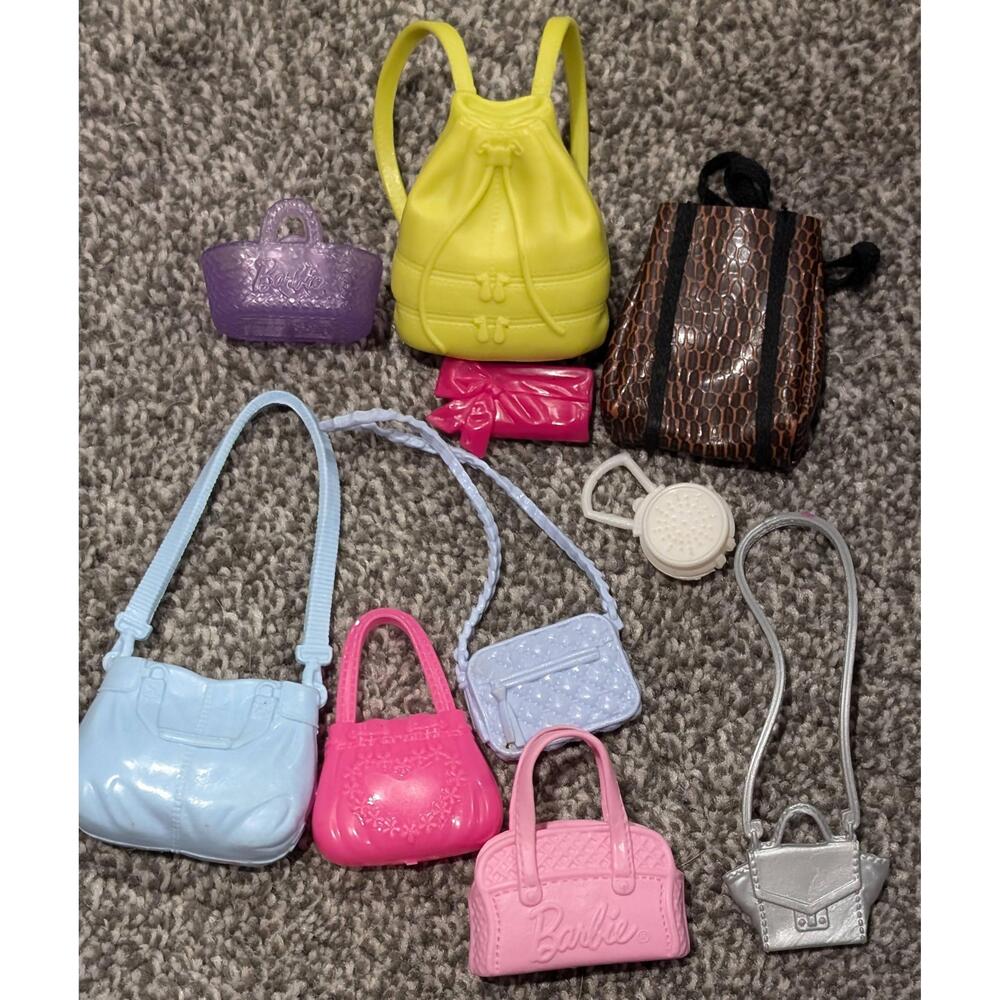 Barbie Vintage Various Styles Plastic Doll Accessories Backpacks Handbags